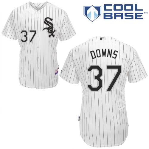 Scott Downs #37 MLB Jersey-Chicago White Sox Men's Authentic Home White Cool Base Baseball Jersey